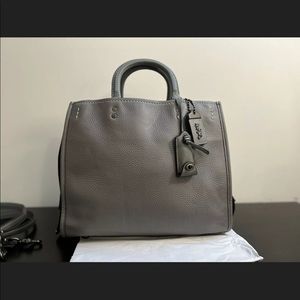 Coach Rogue 30/31 heather pebbled glovetanned leather